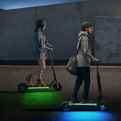 أضواء LED للسكوتر قطعتين، سكوتر يعمل بالبطارية، أضواء LED ملونة قابلة للطي سكوتر كهربائي LED أضواء هيكل ديكور سكوتر ضوء مصباح سكوتر للركوب الليلي in Kuwait