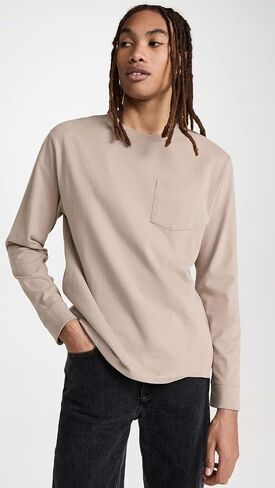 Vince Men's Sueded Jersey Pocket Crew Tee in Saudi Arabia