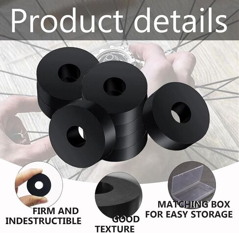 8PCS Rubber Vibration Isolation Pad Shock and Noise Reduction Anti Vibration Pads Rubber Washers Rubber Block 1.5 Inch OD 0.5 Inch ID 0.4 Inch Thick Packed in PP Box in Saudi Arabia