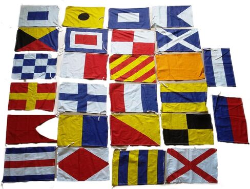 أعلام الإشارة البحرية الدولية - مجموعة كاملة - بحري/بحري/قارب/يخت/حفلة الشاطئ in Kuwait