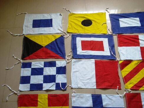 أعلام الإشارة البحرية الدولية - مجموعة كاملة - بحري/بحري/قارب/يخت/حفلة الشاطئ in Kuwait