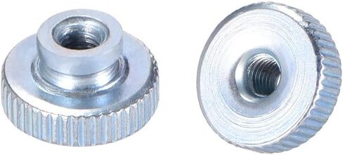 uxcell Knurled Thumb Nuts, 30Pcs M3x0.5mm Iron Round Knobs Fasteners for 3D Printer Parts, Silver Tone in Saudi Arabia