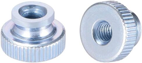 uxcell Knurled Thumb Nuts, 30Pcs M3x0.5mm Iron Round Knobs Fasteners for 3D Printer Parts, Silver Tone in Saudi Arabia