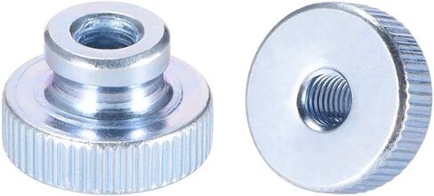 uxcell Knurled Thumb Nuts, 30Pcs M3x0.5mm Iron Round Knobs Fasteners for 3D Printer Parts, Silver Tone in Saudi Arabia
