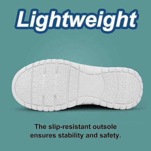 Hawkwell Women's Lace Up Lightweight Water Resistant Nurse Shoes Slip Resistant Healthcare Work Shoes in Kuwait