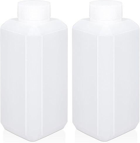 8.4oz Plastic Lab Chemical Reagent Bottles, Square Sample Storage Container, Chemical Container Bottle with Inner Ring Cover, Narrow Mouth Sample Sealing Storage Bottles (2 Pcs) in Saudi Arabia