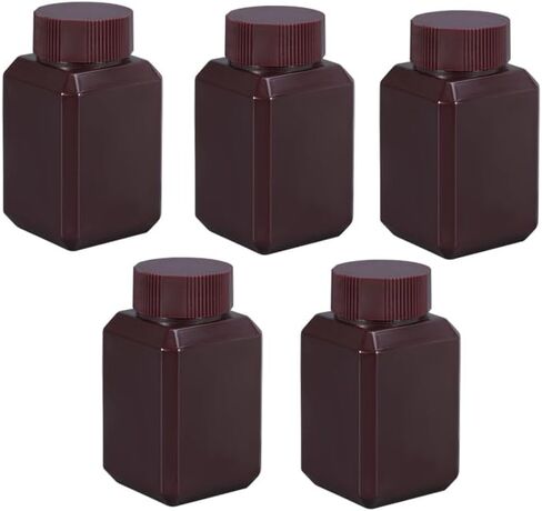 8.4oz Plastic Lab Chemical Reagent Bottles, Square Sample Storage Container, Chemical Container Bottle with Inner Ring Cover, Narrow Mouth Sample Sealing Storage Bottles (2 Pcs) in Saudi Arabia