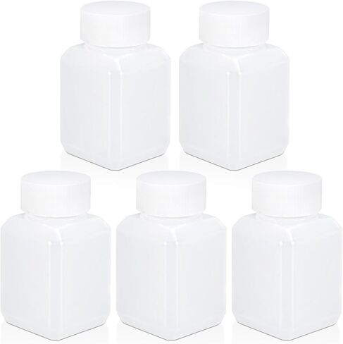 8.4oz Plastic Lab Chemical Reagent Bottles, Square Sample Storage Container, Chemical Container Bottle with Inner Ring Cover, Narrow Mouth Sample Sealing Storage Bottles (2 Pcs) in Kuwait
