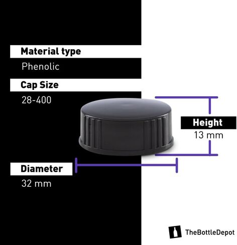 The Bottle Depot - 12 عبوة - زجاجات زجاجية بأغطية سعة 8 أونصة - عنبر متجمد - لمسة نهائية للرقبة 28-400 - زجاجات بوسطن المستديرة - حماية من الأشعة فوق البنفسجية in Saudi Arabia