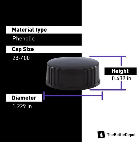 The Bottle Depot - 12 عبوة - زجاجات زجاجية بأغطية سعة 8 أونصة - عنبر متجمد - لمسة نهائية للرقبة 28-400 - زجاجات بوسطن المستديرة - حماية من الأشعة فوق البنفسجية in Saudi Arabia
