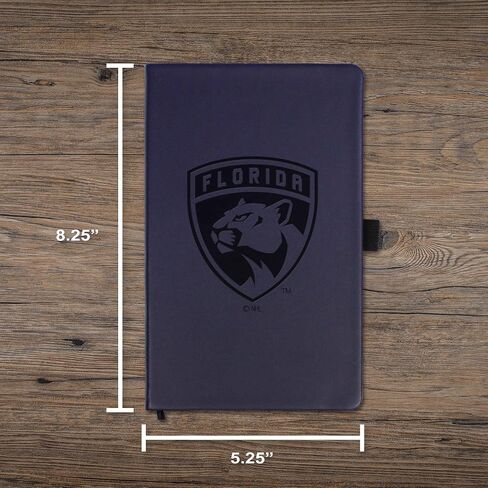Rico Industries NHL Florida Panthers Laser-Engraved Color Notepad, 5.25 x 8.25-inches in Saudi Arabia