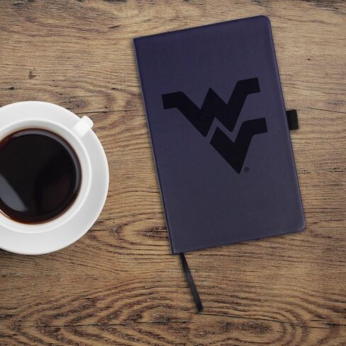 Rico Industries NCAA West Virginia Mountaineers Laser-Engraved Color Notepad, 5.25 x 8.25-inches in Saudi Arabia