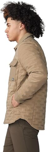 Mountain Hardwear Stretchdown Light Shacket, Trail Dust, M in Saudi Arabia