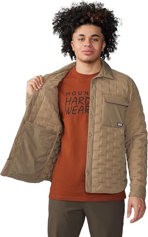 Mountain Hardwear Stretchdown Light Shacket, Trail Dust, M in Saudi Arabia