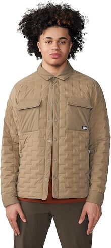 Mountain Hardwear Stretchdown Light Shacket, Trail Dust, M in Saudi Arabia