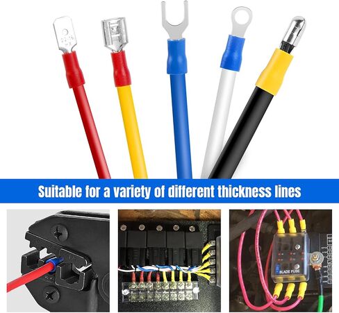 Nilight 540PCS Mixed Quick Disconnect Electrical Insulated Butt Bullet Spade Fork Ring Solderless Crimp Terminals 22-16/16-14/12-10 Gauge Electrical Wire Connectors Assortment Kit, 2 Years Warranty in Saudi Arabia