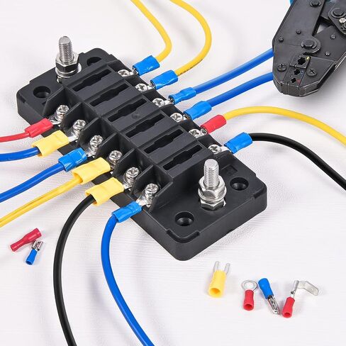 Nilight 540PCS Mixed Quick Disconnect Electrical Insulated Butt Bullet Spade Fork Ring Solderless Crimp Terminals 22-16/16-14/12-10 Gauge Electrical Wire Connectors Assortment Kit, 2 Years Warranty in Saudi Arabia