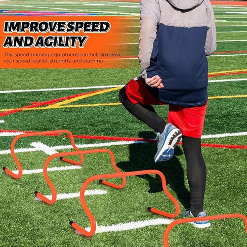 20 Pcs 9" Speed Training Agility Hurdles for Athletes Training Hurdles Reliable Training Hurdle Plyometric and All Purpose Hurdles Training Equipment for Soccer Basketball Football in Saudi Arabia