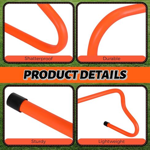 20 Pcs 9" Speed Training Agility Hurdles for Athletes Training Hurdles Reliable Training Hurdle Plyometric and All Purpose Hurdles Training Equipment for Soccer Basketball Football in Saudi Arabia