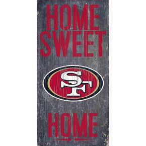 San Francisco 49ers 6'' x 12'' Home Sweet Home Sign