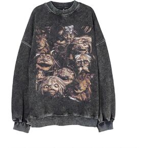 Bellelement Vintage Movie Sweatshirt Goblins Graphic Long Sleeve Shirt