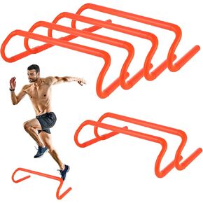 6 Pack 6'' Speed Agility Training Hurdles - Detachable Agility Training Hurdles, Speed Training Agility Hurdles, Speed and Agility Training Equipment for Athletes, Soccer, Basketball Training