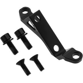 1 Set Bike Brake Caliper Mount Adapter Bike Post to Flat Mount Adapter with Screw Kit Bicycle Disc Brake Mounting Bracket for Mountain Bike Road Bike, Black