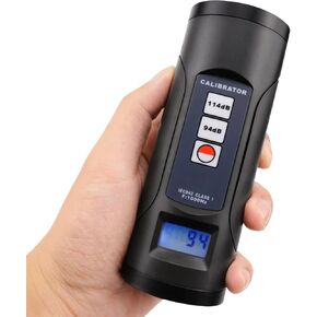Digital Sound Level Meter Calibrator 94dB & 114dB for 1/2" and 1" inch Microphone, Professional Noise Decibel Calibration Tool Measurement Accuracy Check