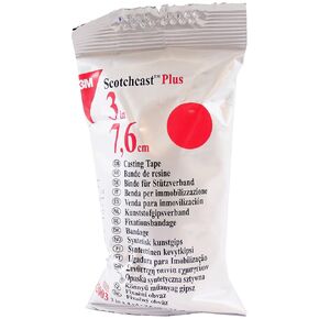 3m 82003R ScotchCast Plus Casting Tape 3" x 4 Yards - Red - 1 Roll