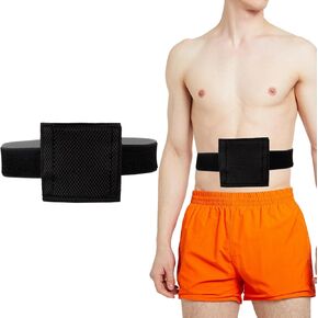 Breathable Feeding Tube Belt, Concealment and Comfortable Gastrostomy G Tube Accessories, Peritoneal Dialysis Belt with Mesh Sponge Pad Black Pd Belts Dialysis for Men Women Adults (L)