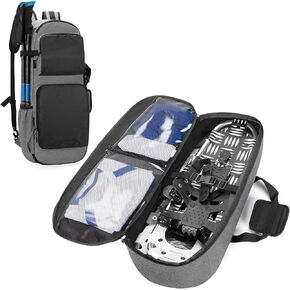 DSLEAF Snow Shoes Bag for 19"-25" Snowshoes, Snowshoes Backpack with Pockets for A Pair of Poles and Other Accessories, Easy to Carry with Shoulder Strap and Handle (Patent Design) Bag Only