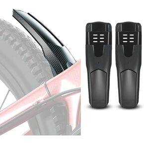 2 PCs Universal Mountain Bike Fender, MTB Bicycle Fenders Rear + Front Mountain Bike Mud Guard Fender Set, 11.4" Length 3.5" Width