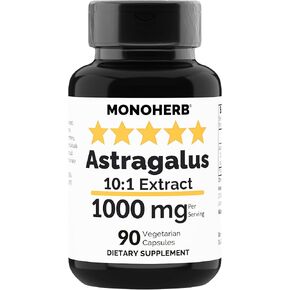 Astragalus Extract 1000 mg - 90 Vegetarian Capsules