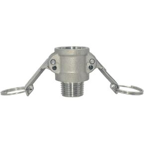 B Trash Pump Adapter Female Camlock x Male Pipe Threads Stainless Steel S316 (1/2 inch)