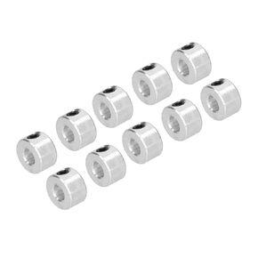 10pcs Shaft Collars Screw Collars, Solid Steel Shaft Collars Shaft Collars 1/8 for Intelligent Robots, 6mm / 0.2in Shaft Collars for Machinery and Industrial Use