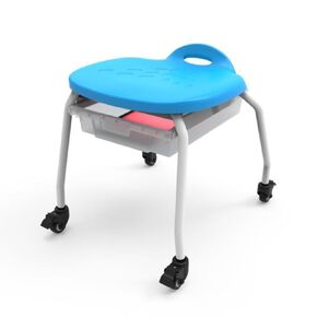 MBS-STOOL-1 Stackable Classroom Stool with Wheels and Storage