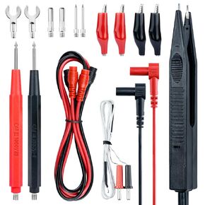 Electrical Multimeter Test Leads Set CAT III 1000V 20A with Alligator Clips LESEHIY Premium Test Hook Test Probes Lead Professional Kit