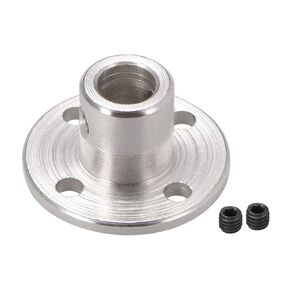 uxcell 6mm Inner Dia H12*D10 Rigid Flange Coupling Motor Guide Shaft Coupler Motor Connector for DIY Parts