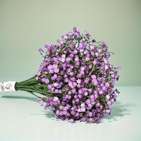 12 Pcs Babys Breath Artificial Flowers Gypsophila Fake Flowers Faux White Flower Wedding, Party, Home Decoration Bouquets for Bride (White)