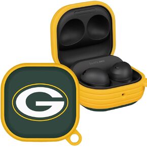 غطاء حماية GAME TIME Green Bay Packers HDX متوافق مع هاتف Samsung Galaxy Buds Pro (كلاسيكي)