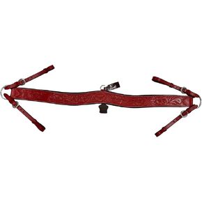 Horse Breast Collar with Tooled Beautiful Tooled Tripping Horse Breast Collar Western Leather Horse Breast Collar Steer Breast Collar with Tooled