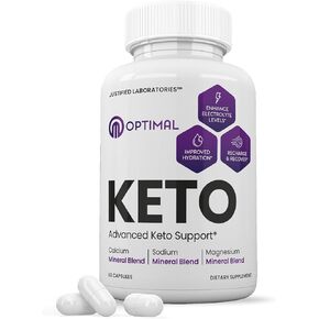 Optimal Keto Pills 1275MG New & Improved Formula Contains Apple Cider Vinegar Extra Virgin Olive Oil Powder Green Tea Leaf 60 Capsules in Saudi Arabia