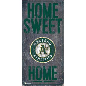 Fan Creations MLB Oakland Athletics Unisex Oakland Athletics Home Sweet Home Sign, Team Color, 6 x 12