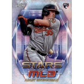 2023 Tops Stars Chrome Refractor #SMLBC-22 Adley RUTSCHMAN Rookie Baltimore, BLUE