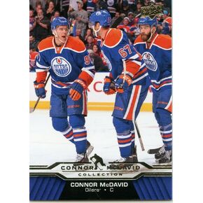 2015-16 Upper Deck Hockey Connor McDavid Collection #CM15 Connor McDavid Rookie Card RC Hockey Card Edmonton, BLUE