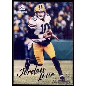 2020 Panini Luminance Jordan Love Rookie #204 Packers, Blue