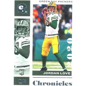 2020 Panini Chronicles Jordan Love #38 Rookie RC Packers, Blue