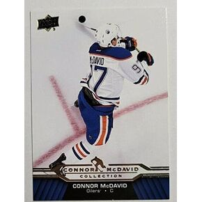 2015-16 Upper Deck Hockey Connor McDavid Collection #CM14 Connor McDavid Rookie Card RC Hockey Card Edmonton, BLUE