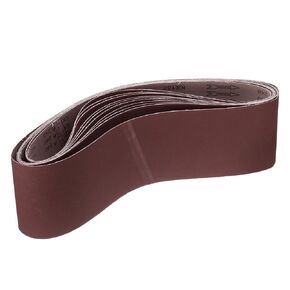 10pcs 240 Grits Aluminum Oxide Sanding Belts 6" x 48" Ring Abrasive Belts Metal Polished Sandpaper for Belt and Disc Sander