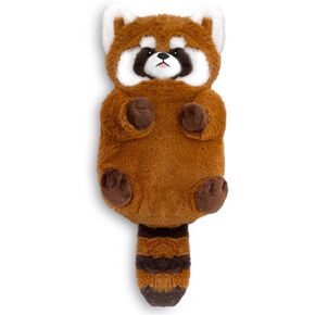 Red Panda Microwave Heating Pad - 17"x8" Cozy Plush, Microwavable Stuffed Animal - Natural Moist Heat Pack for Cramps,Neck Shoulder, Muscles & Joint with Washable Cover,Unscented